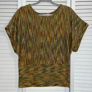 CATO Wide Sleeves Multicolored Blouse / Size S